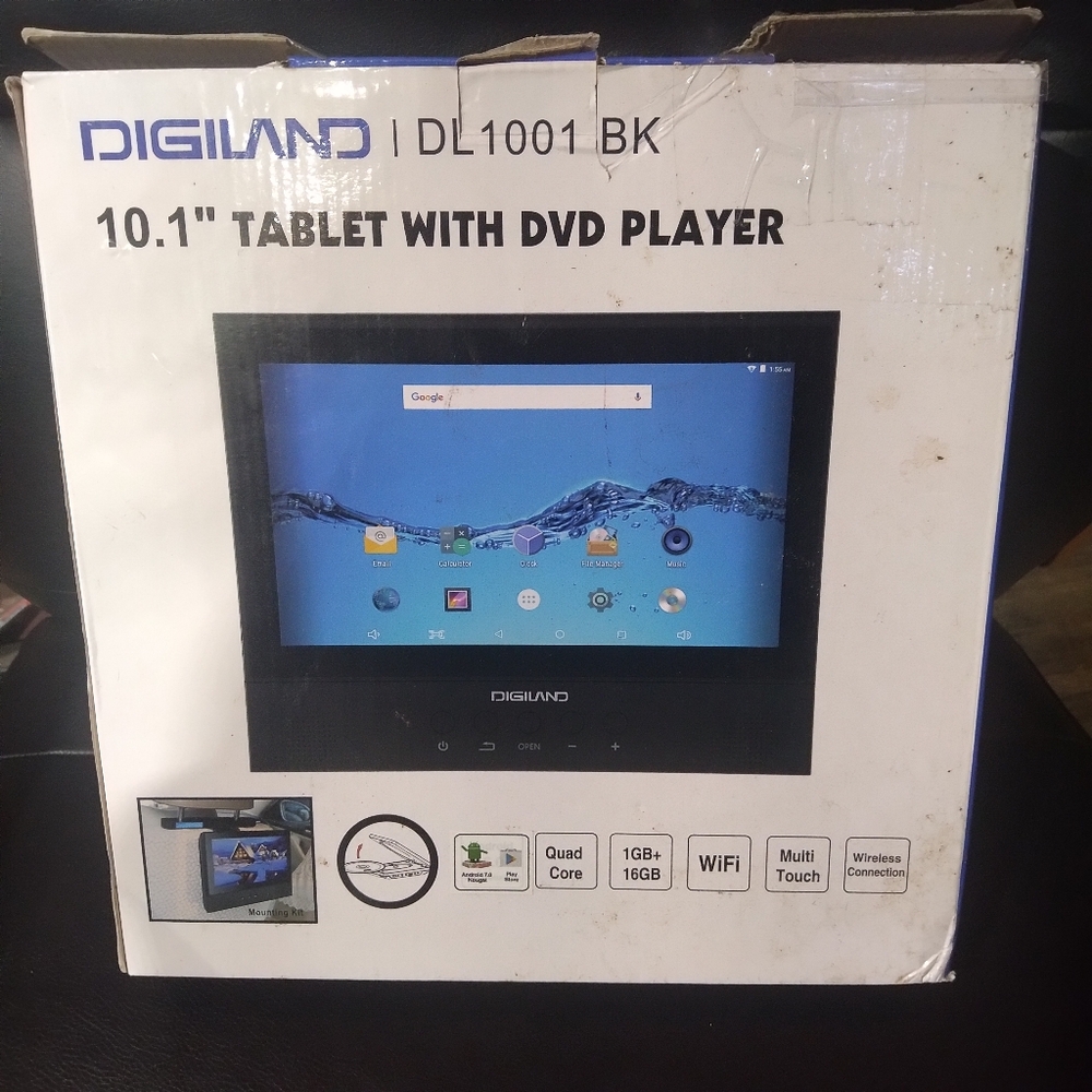 Digiland tablet with DVD player 10.1in